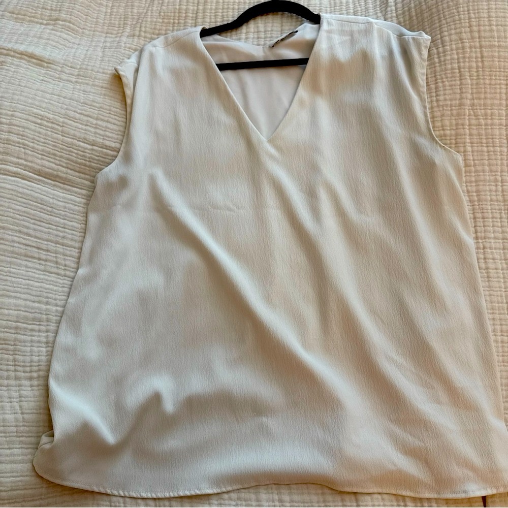MM Lafleur Cream Blouse Top